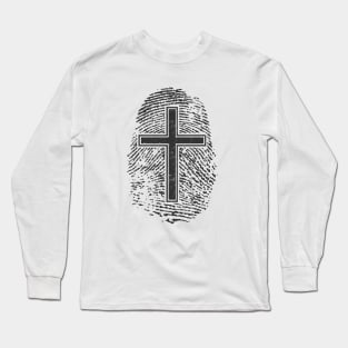 Christian thumbmark cross Long Sleeve T-Shirt